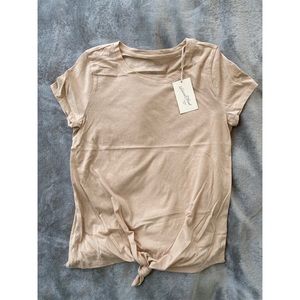 Pink/Cream Knot Bottom T-Shirt